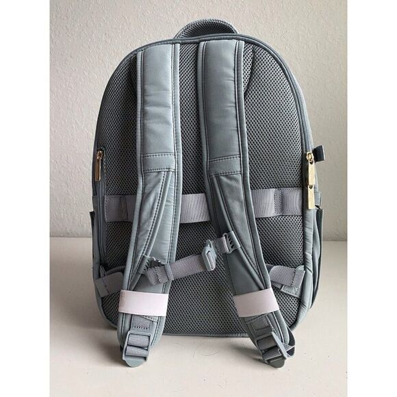 Isaac Mizrahi Backpack Holds Stanley Cup in Outside Pocket Seafoam Expandable - Picture 4 of 16